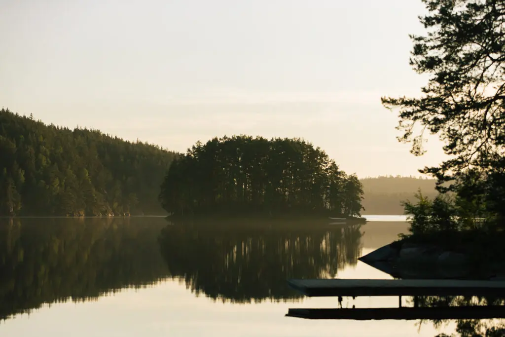 A view of a lake in Sweden