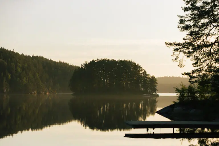 A view of a lake in Sweden