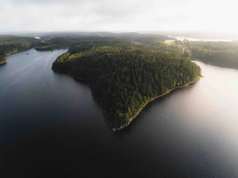 drone shot of Dalsland