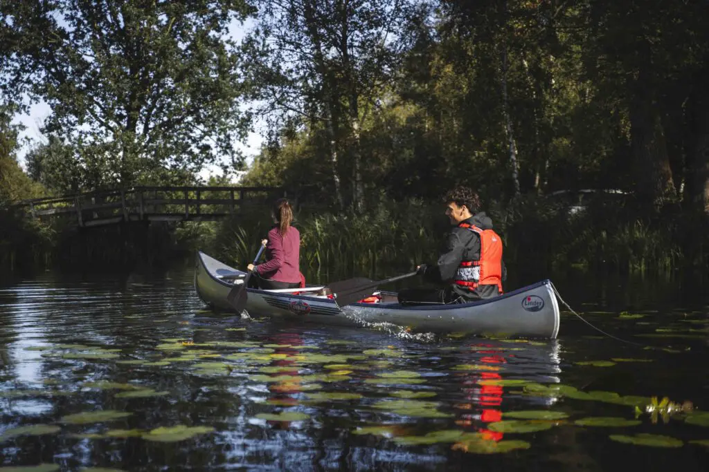 canoeing in Friesland
