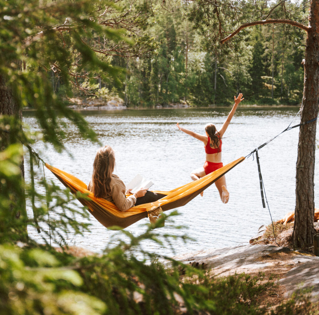 girl in hammock