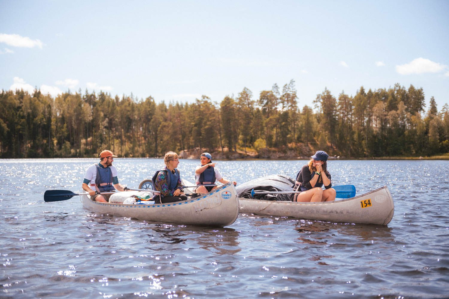 canoe trip with friends